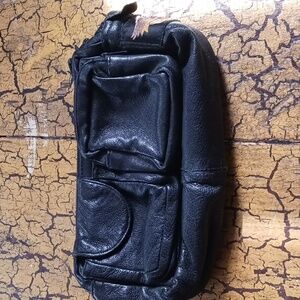 Leather Harley Davidson bag.